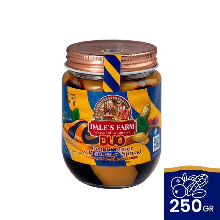 Dale’s Farm Duo Peanut Butter & Blueberry 250g