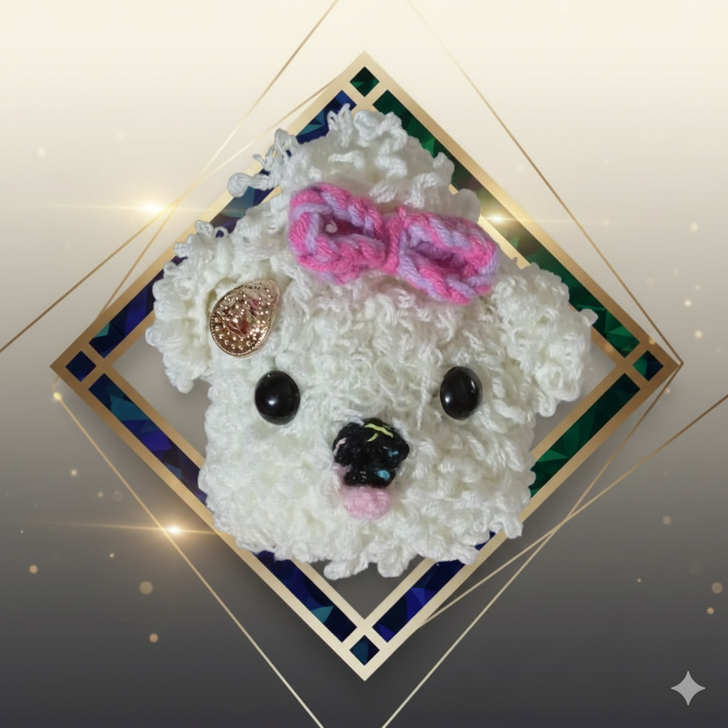 Puppy Fluffy Croche (Rajutan)